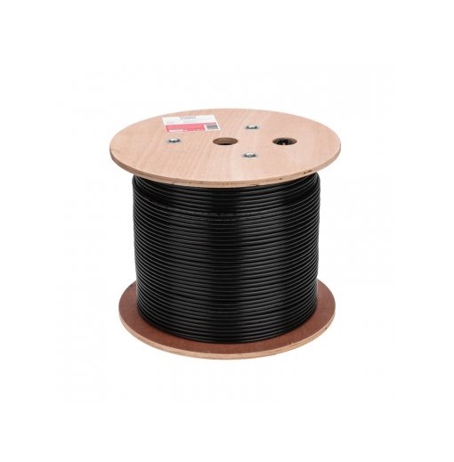 Кабель витая пара U/UTP, CAT 6, PE, 4PR, 23AWG, OUTDOOR, SOLID, черный, 305м REXANT  01-0058 Фото