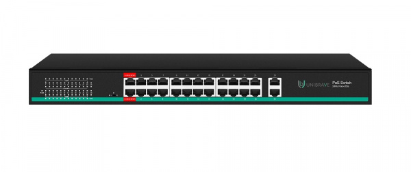 UB-SW-24F2G-300 Pro Неуправляемый коммутатор Unibrave с поддержкой PoE на 24 порта Фото UB-SW-24F2G-300 Pro Неуправляемый коммутатор Unibrave с поддержкой PoE на 24 порта Фото