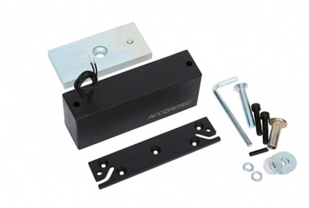 ML-300П Электромагнитный влагозащищенный замок с планкой, цвет черный Фото ML-300П Электромагнитный влагозащищенный замок с планкой, цвет черный Фото