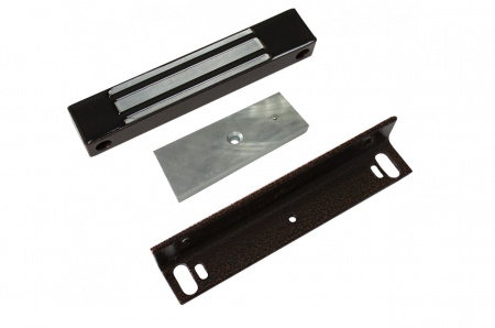 ML-400 KB Электромагнитный влагозащищенный замок с уголком, цвет коричневый Фото