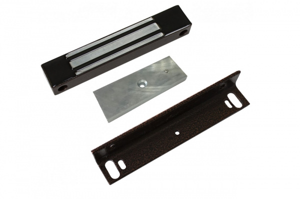 ML-400 KB Электромагнитный влагозащищенный замок с уголком, цвет коричневый Фото