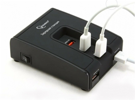 Зарядная станция Gembird MP3A-PC-02 220V-5V USB 5 портов, 5A суммарно Фото