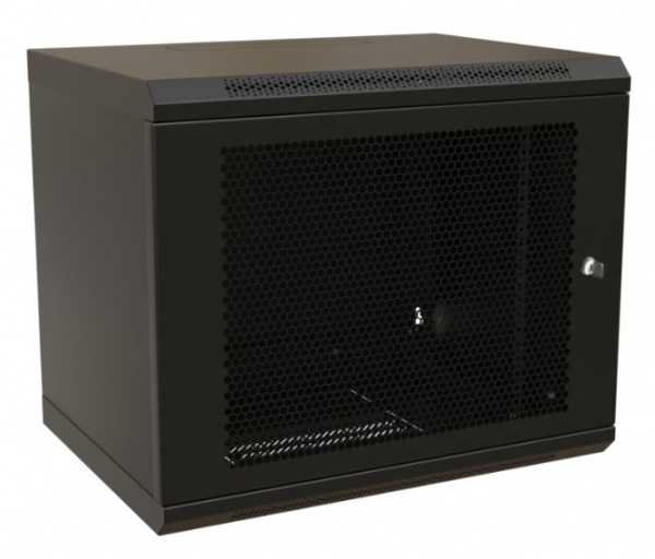 WR-TW-1566-SD-RAL9004 Шкаф настенный 19-дюймовый (19