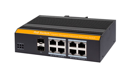 AT-NS-8GP-2GS/I-240 (F) 8 портовый управляемый промышленный РoЕ коммутатор Фото