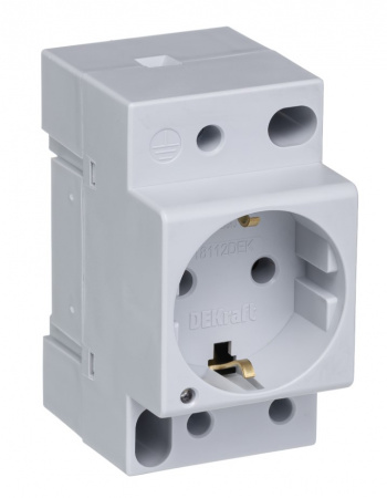 DEKraft 18012DEK Розетка на DIN-рейку РМ-102 16А Фото