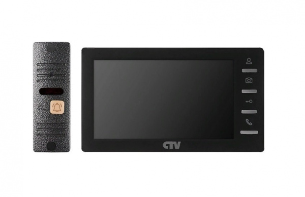 CTV-DP1701 S B (черный) Комплект видеодомофона Фото