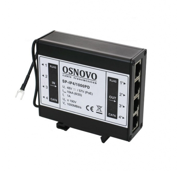 SP-IP4/1000PD Устройство грозозащиты для локальной вычислительной сети на 4 порта Фото