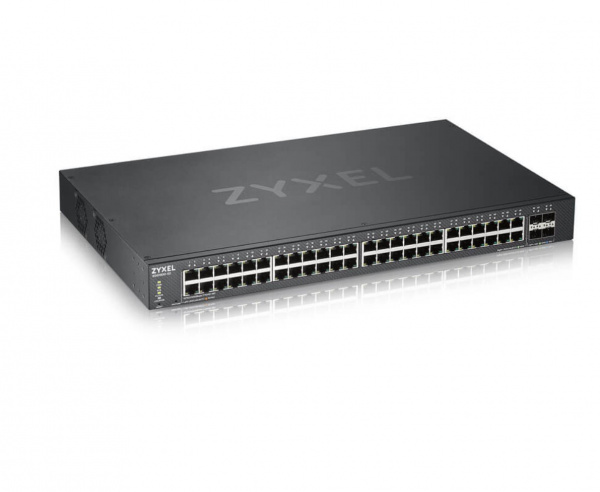 Гибридный Smart L2+ коммутатор Zyxel NebulaFlex XGS1930-52, 48xGE, 4xSFP+, автономное/облачное управ Фото