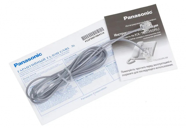 Проводной телефон Panasonic KX-TS2350RUB (черный) Фото Проводной телефон Panasonic KX-TS2350RUB (черный) Фото