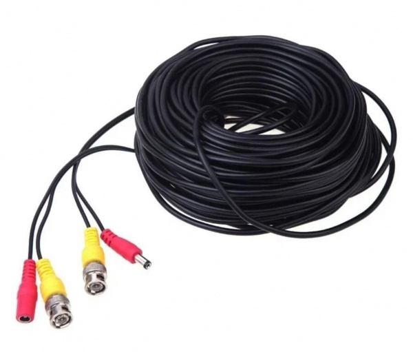 Кабель BNC-BNC для видеонаблюдения (с питанием) L=30m Фото