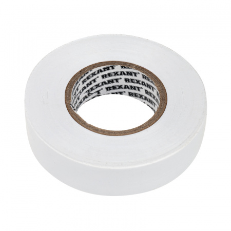 Изолента ПВХ профессиональная REXANT 0.18 х 19 мм х 20 м, белая, упаковка 10 роликов Фото