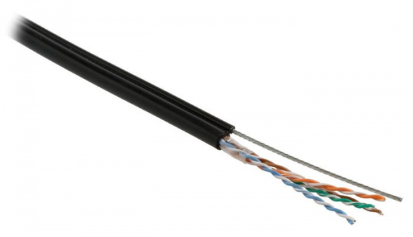 Кабель витая пара Hyperline Cat5e U/UTP, UUTP4-C5E-S24-SW-OUT-PE-BK-500, (24 AWG) (500 м) Фото Кабель витая пара Hyperline Cat5e U/UTP, UUTP4-C5E-S24-SW-OUT-PE-BK-500, (24 AWG) (500 м) Фото