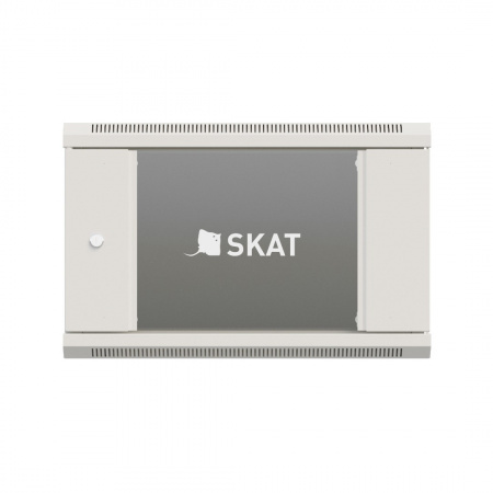SKAT TB-9W660GF-G Шкаф настенный телекоммуникационный 9U 600х600х500мм, дверь стеклянная Фото