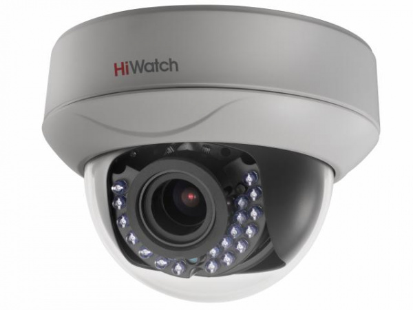 DS-T207P (2.8-12 mm) внутренняя купольная HD-TVI камера с ИК-подсветкой и технологией PoC Фото