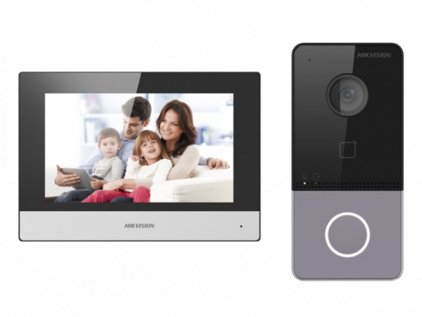 DS-KIS603-P(B) комплект IP видеодомофона с Wi-Fi Фото DS-KIS603-P(B) комплект IP видеодомофона с Wi-Fi Фото