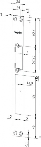 ST-SL502SP Запорная планка Smartec Фото