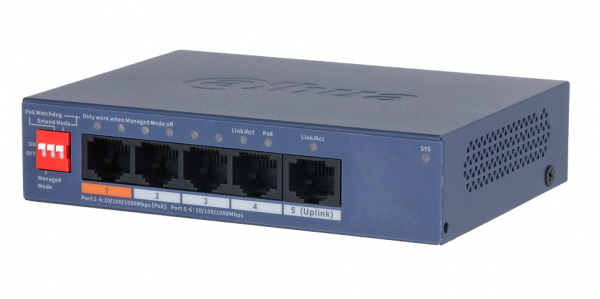DH-CS4005-4GT-60 4-портовый гигабитный PoE коммутатор с функцией облачного управления Фото
