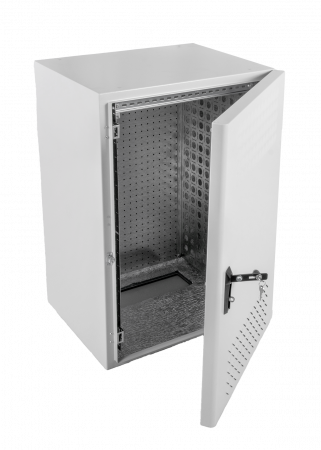 Шкаф уличный всепогодный настенный 15U (Ш600 × Г300), передняя дверь вентилируемая Фото