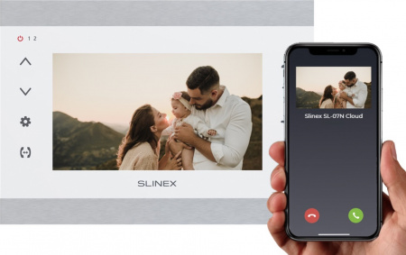 SL-07N Cloud (Silver+White) Монитор домофона цветной Фото