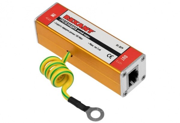 Грозозащита витой пары RJ45 разъем REXANT Фото