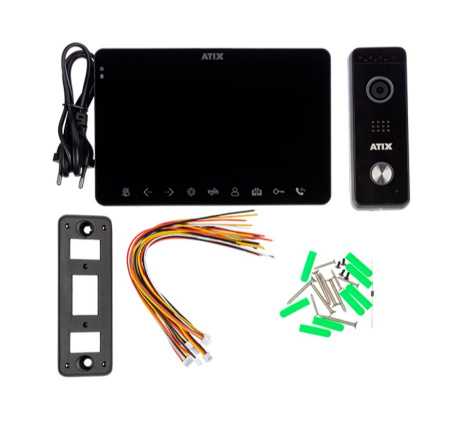 AT-I-K711F/T Black Комплект: видеодомофон FHD и видеопанель FHD. Фото