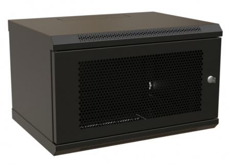 WR-TW-0645-SD-RAL9004 Шкаф настенный 19-дюймовый (19