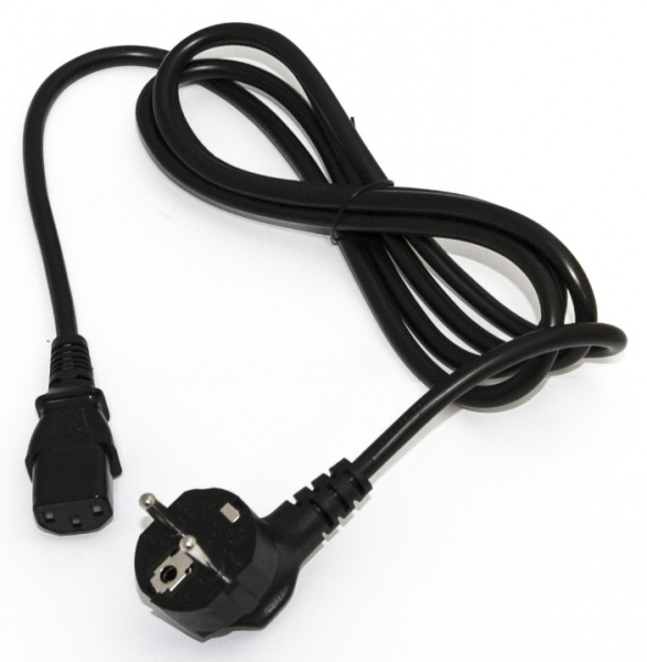 Hyperline PWC-IEC13-SHM-3.0-BK Кабель питания компьютера (Schuko+C13) (3x1.00), 10A, угловая вилка Фото Hyperline PWC-IEC13-SHM-3.0-BK Кабель питания компьютера (Schuko+C13) (3x1.00), 10A, угловая вилка Фото