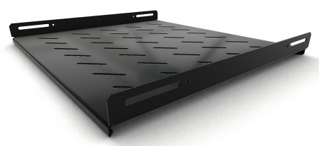 Hyperline TSH3L-450-RAL9004 Полка стационарная, глубина 450 мм, с боковым креплением Фото