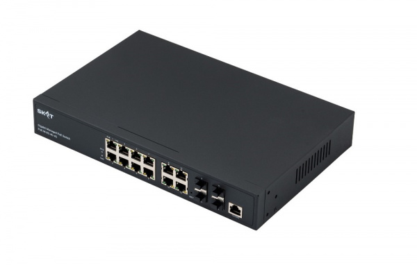 SKAT PoE-M-8G-4G-4S Управляемый PoE-коммутатор уровня L2+  Фото
