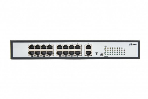 SKAT PoE-16E-2G Коммутатор с питанием по PoE Фото