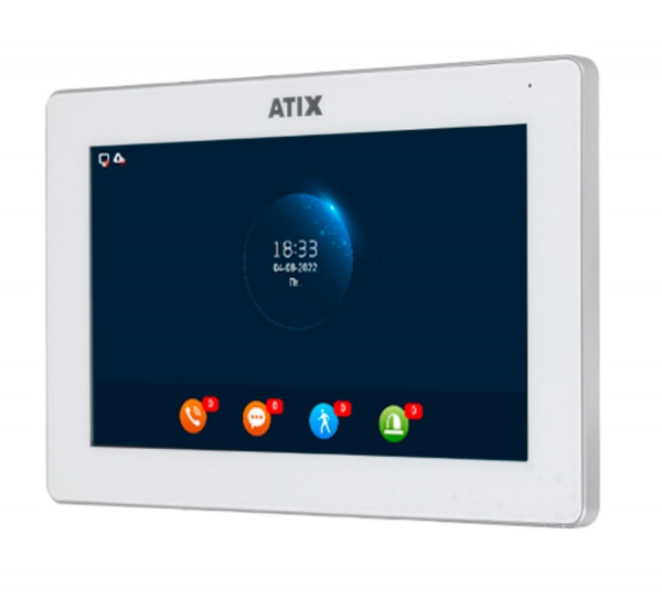 AT-I-M721F/IW White Цветной WIFI домофон FHD Фото AT-I-M721F/IW White Цветной WIFI домофон FHD Фото