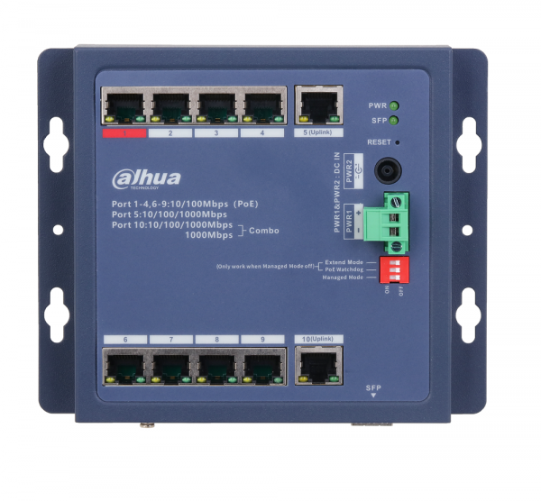 DH-CHS4110-8ET-90-F 8-портовый PoE коммутатор с функцией облачного управления Фото