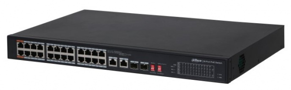 DH-PFS3226-24ET-240 24-портовый неуправляемый коммутатор с РоЕ Фото