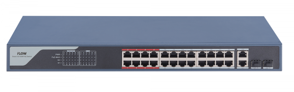 F-SW-EM426POE-VM POE-коммутатор смарт-управляемый с грозозащитой 6кВ Фото