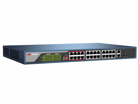 DS-3E1326P-E Веб-управляемый PoE-коммутатор Фото