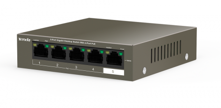 TEG1105P-4-63W 5-портовый гигабитный настольный коммутатор с 4 портами PoE Фото