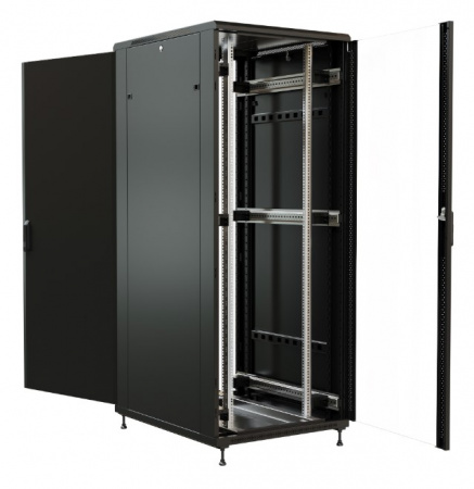 WR-TT-4782-AS-RAL9004 Шкаф напольный 19-дюймовый, 47U, 2277x800х1200 мм (ВхШхГ) Фото