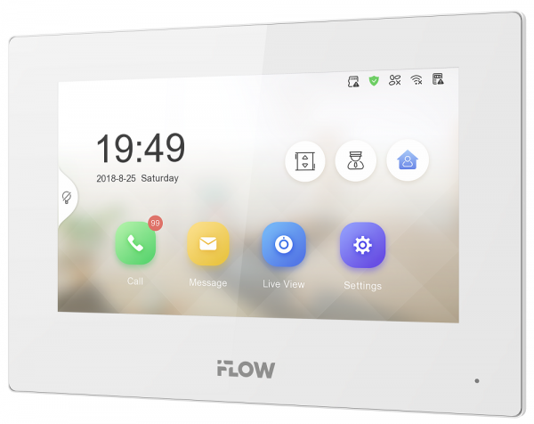 F-VI-3242IPE1/White 7“ IP видеодомофон белый Фото F-VI-3242IPE1/White 7“ IP видеодомофон белый Фото