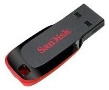 USB 16GB SanDisk Cruzer Blade чёрный Фото