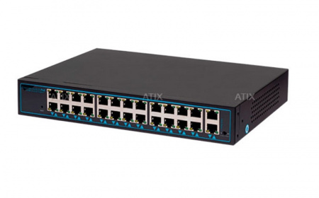 AT-NS-24P2G-250 (B) 24 портовый РoЕ коммутатор неуправляемый Фото