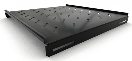 Hyperline TSH3L-450-RAL9004 Полка стационарная, глубина 450 мм, с боковым креплением Фото