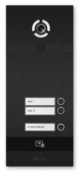 BI-02FB BLACK Вызывная панель на 2 абонента Фото BI-02FB BLACK Вызывная панель на 2 абонента Фото