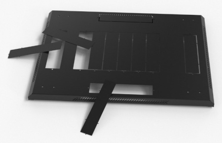 Hyperline TTB-4282-DD-RAL9004 Шкаф напольный 19-дюймовый, 42U, 2055x800х1200 мм (ВхШхГ) Фото