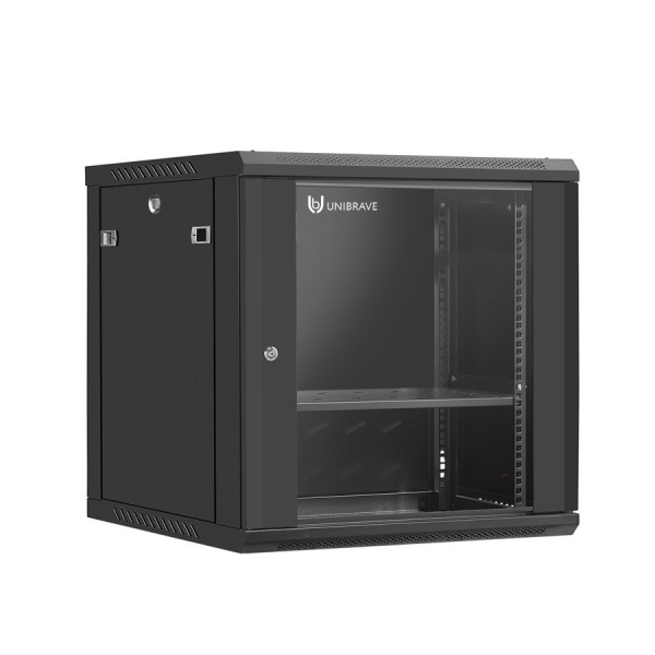 UB-WMC-12U-60/60-GD (B) Шкаф телекоммуникационный настенный 19 UB-WMC-12U-60/60-GD (B) Шкаф телекоммуникационный настенный 19