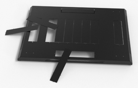 Hyperline TTB-4266-AS-RAL9004 Шкаф напольный 19-дюймовый, 42U, 2055x600х600 мм (ВхШхГ) Фото