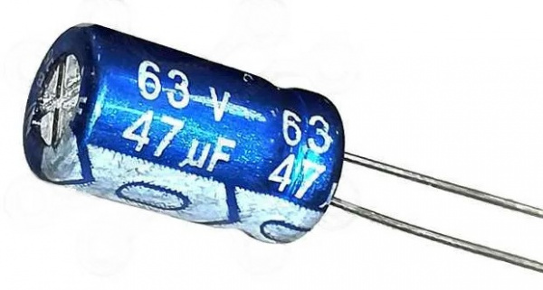 47х63 (6,3х11) 105С SH(KSH476M063S1A5E11K) Teapo конденсатор электролитический фото 