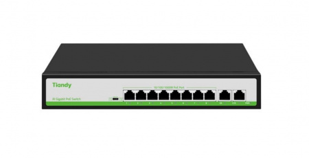 TC-P3S010 Spec:G/0820/AT/110 Неуправляемый РоЕ коммутатор, 10 портов (8 РоЕ RJ-45 х1Гбит/с + 2 Uplink RJ-45 х1Гбит/с) Фото
