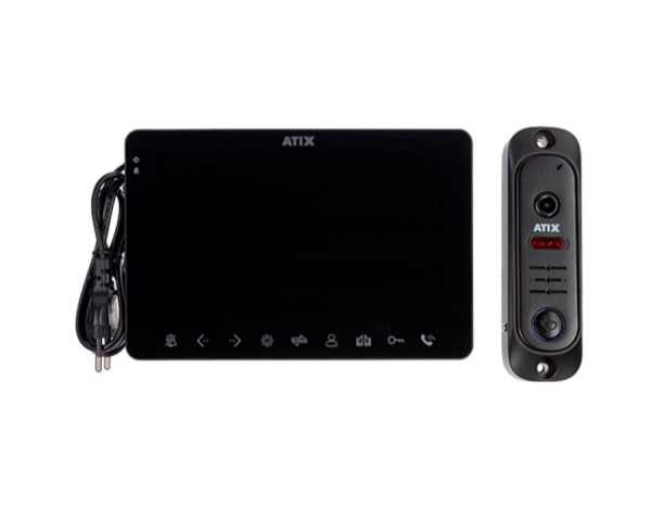 AT-I-K710C/T Black Комплект: видеодомофон СVBS и видеопанель СVBS Фото AT-I-K710C/T Black Комплект: видеодомофон СVBS и видеопанель СVBS Фото
