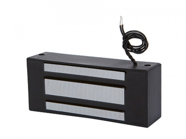 ML-300П Электромагнитный влагозащищенный замок с уголком, цвет черный Фото