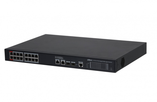 DH-S4220-16GT-190 16-портовый управляемый настольный гигабитный коммутатор с PoE Фото
